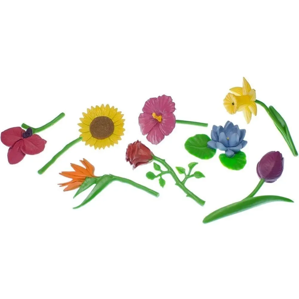 TOOB educational toys 2 sets for of Safari Ltd Flowers  Colorful Flower Toy Set
